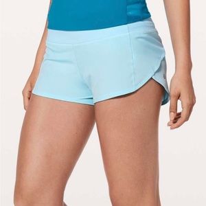 Blue Lululemon Speed up Short size 6